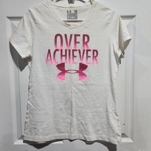 Under Armour White Charged Cotton Tee